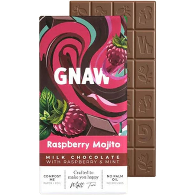 Gnaw Raspberry Mojito Bars 80g