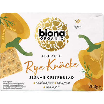 Biona Organic Rye Knäcke Sesame Crispbread 200g