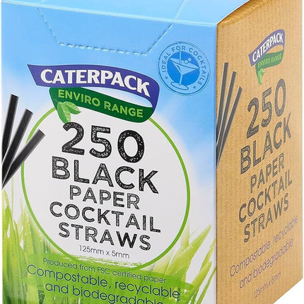Caterpack Enviro Paper Cocktail Straws 250s