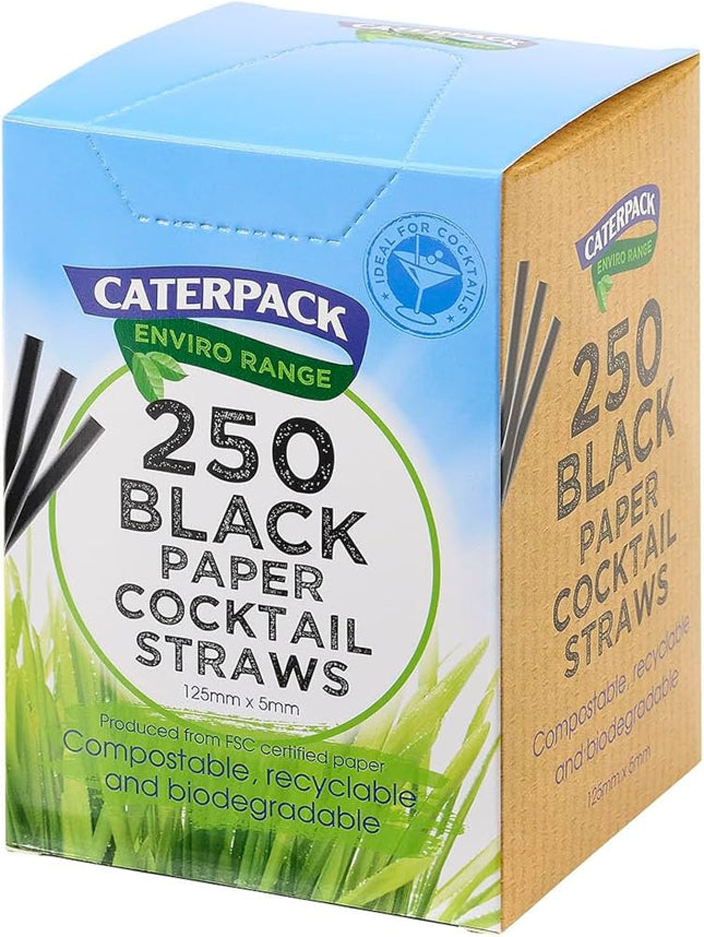 Caterpack Enviro Paper Cocktail Straws 250s