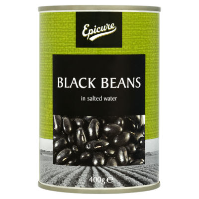 Epicure Black Beans in Salted Water 400G