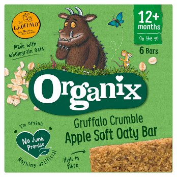 Organix Gruffalo Crumble Oaty Bars Apple 6 x (6 x 23g)