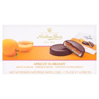 Anthon Berg Anthon Berg apricot in brandy marzipan in dark chocolate  220g