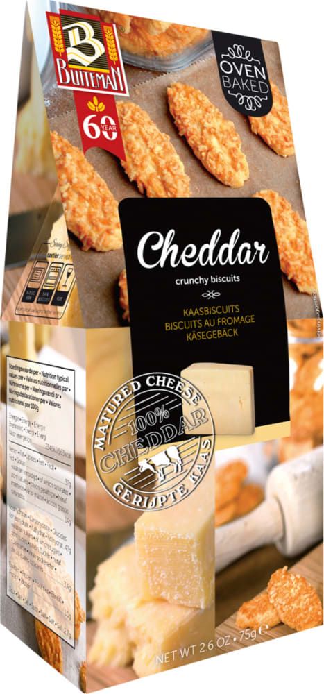 Buiteman Cheddar Cheese Biscuits - gift 75g
