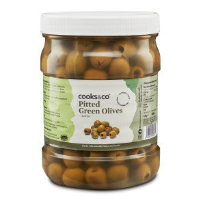 Cooks&Co Pitted Green Olives 1kg