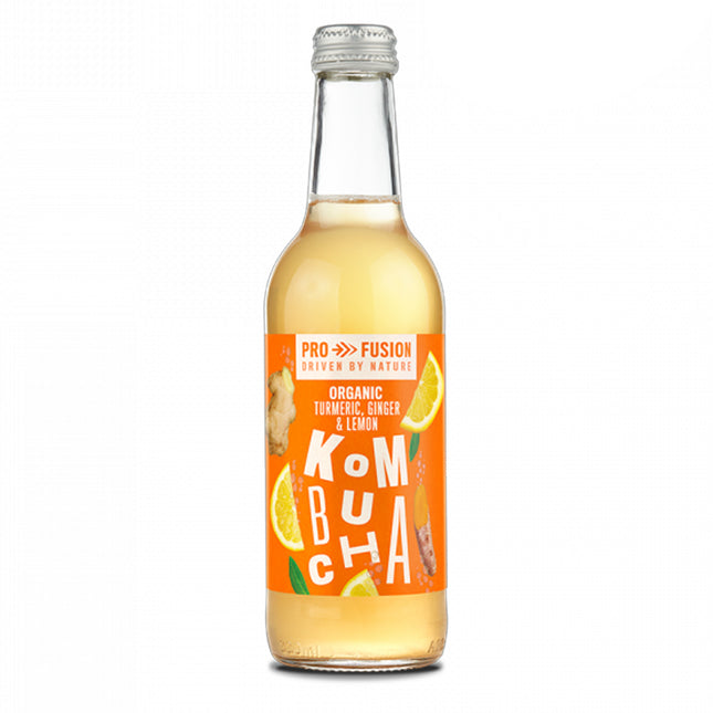 Profusion Kombucha Turmeric Lemon Ginger Organic 330ml