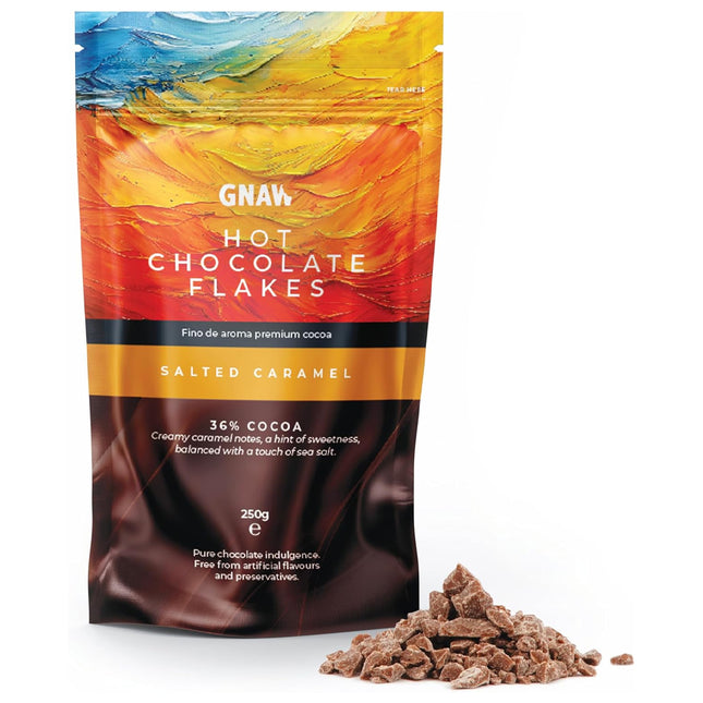 Gnaw Hot Chocolate Flakes Salted Caramel 250g