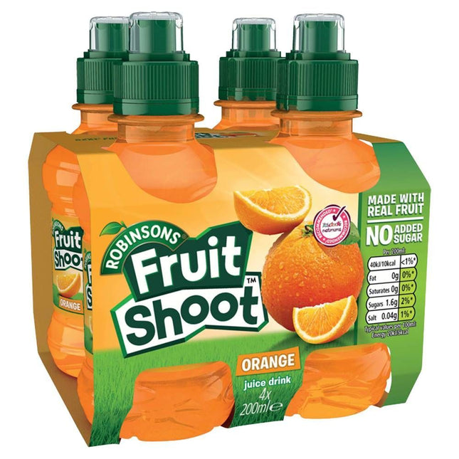 Fruit Shoot Orange No Added Sugar Multipack 4 x 200ml
