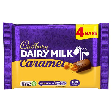 Cadbury Dairy Milk Caramel 148g 4 Pack