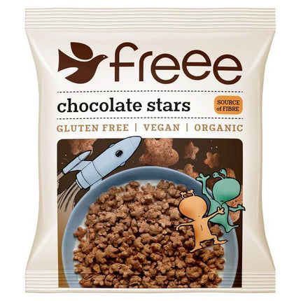 Doves Farm Organic & Gluten Free Chocolate Stars Single Serve Sachets 25g