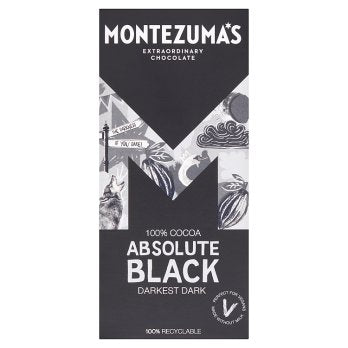 Montezumas Absolute Black 100% Cocoa Bars 90g
