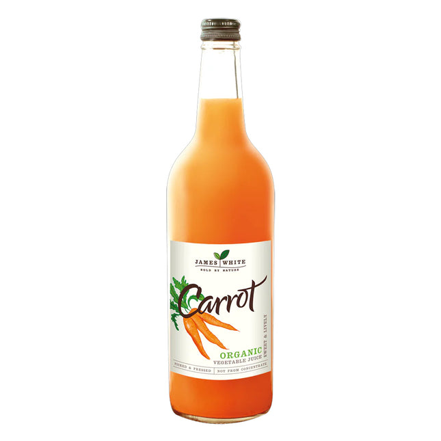 James White Organic Carrot Juice 750ml Glass