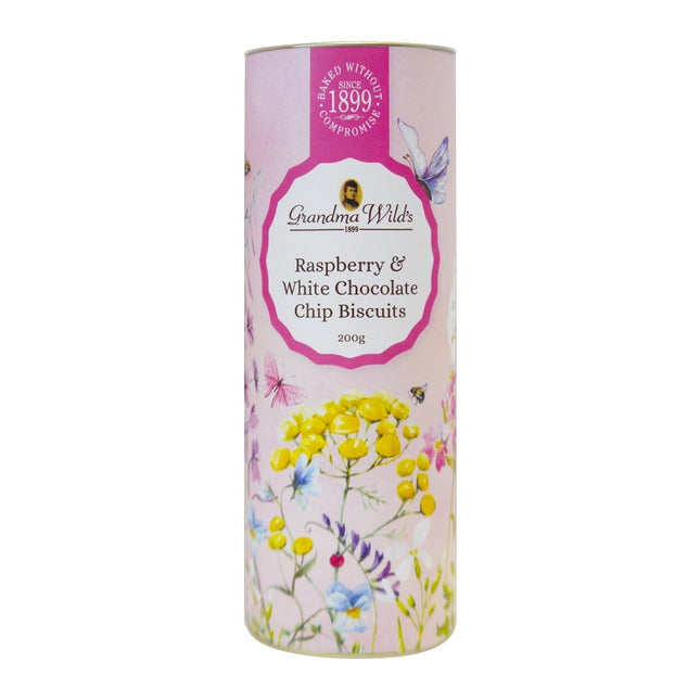 Grandma Wild's Wildflower Meadow Tube Raspberry & White Chocolate Chips 200g