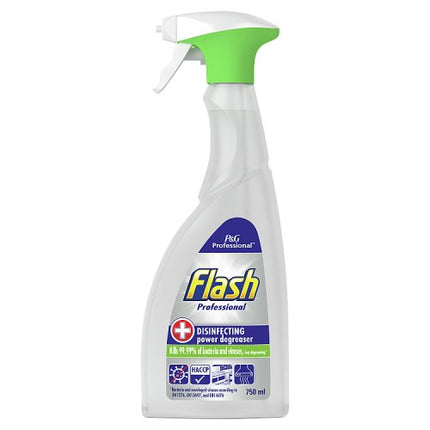 Flash Professional Disinfectant Degreaser Spray 6x750ml