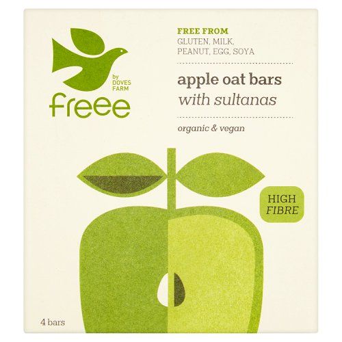 Freee Organic Apple Oat Bar With Sultanas Multipack 4 x 35g