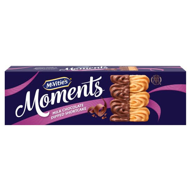 McVitie's Moments Milk Chocolate Dipped Biscuits 150g