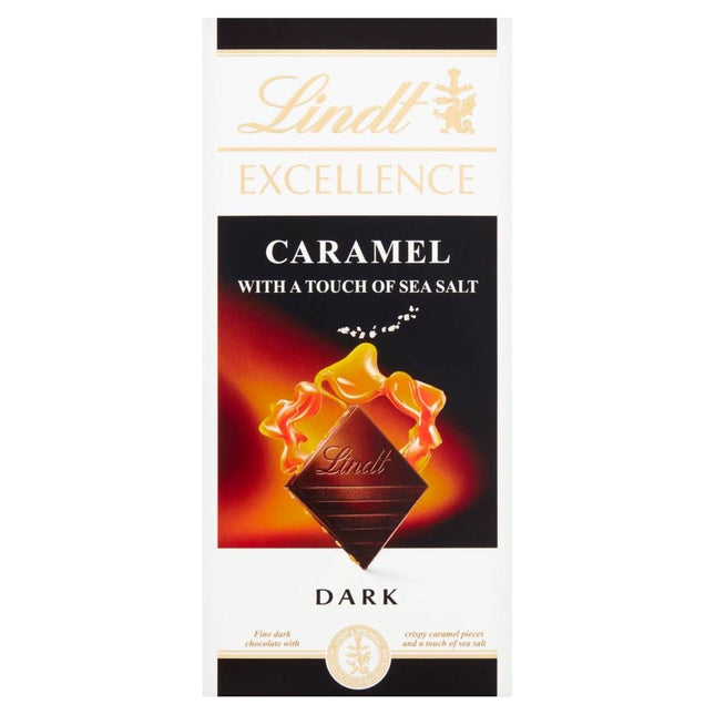 Lindt Excel Dark Caramel & Sea Salt 100g