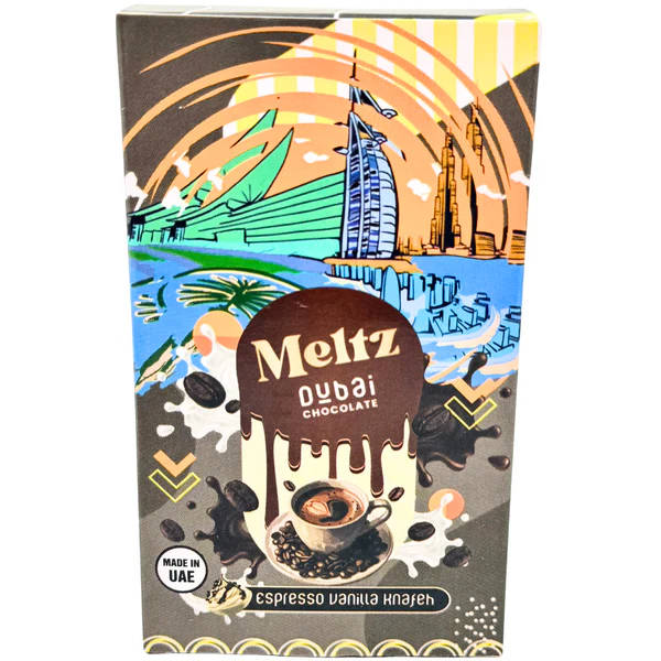 Meltz Dubai Chocolate Espresso Vanilla Knafeh 75g