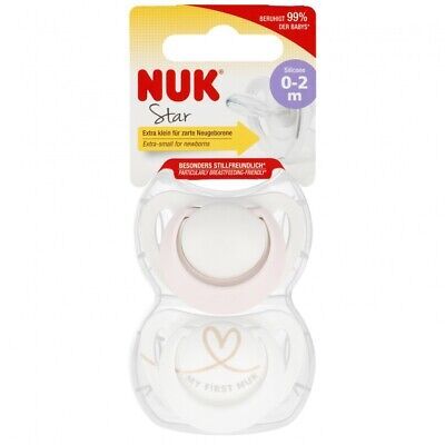 Nuk Winnie The Pooh Space Soother Size 1 0-68M 2 Pack / Nuk Star Soother Size 0 Pink 2 Pack