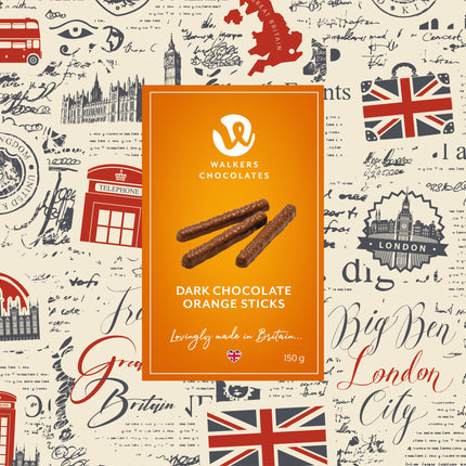 Walkers Chocolate Milk Chocolate Orange Sticks 150g