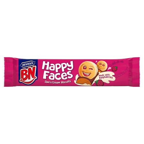 McVitie's BN Happy Faces Jam 'n' Cream Biscuits 165g