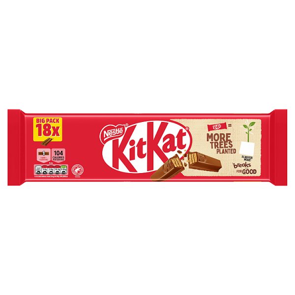 KitKat 2 Finger Milk Chocolate Multipack 18 x 20.7g