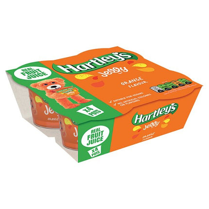 Hartleys Orange Jelly 4Pk 4X125G