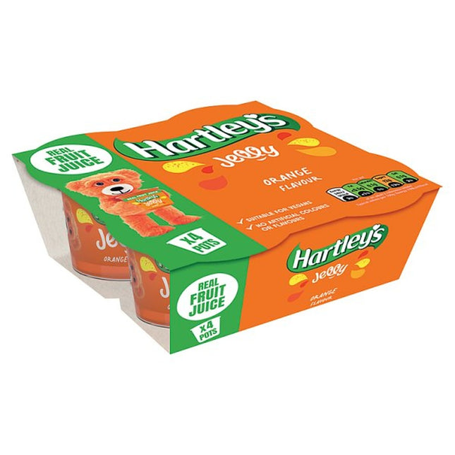 Hartleys Orange Jelly 4Pk 4X125G