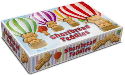 Highland Speciality Shortbread Teddies in Balloons 115g