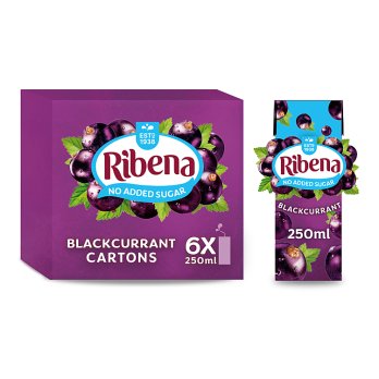 Ribena Blackcurrant No Added Sugar 250ml