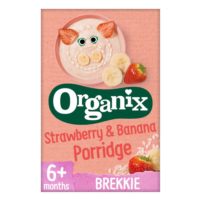 Organix Strawberry & Banana Porridge 120g