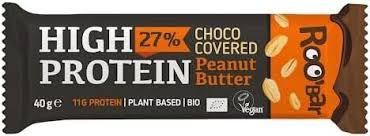 Roobar Roobar Protein Bar With Peanuts Covered With Chocolate Set 1 / En, De, Fr, Nl, It / 40g