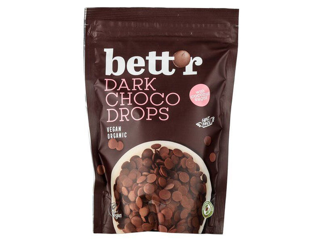 Bett'r Dark Choco Drops 200g