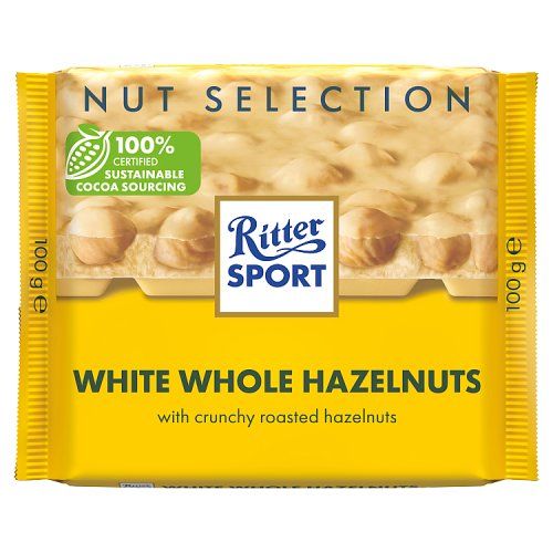 Ritter Sport White Whole Hazelnut 100g