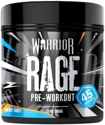 Warrior RAGE Pre-Workout Energy Burst 45 Serves / 392g
