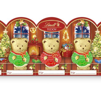Lindt Teddy Bear Milk Chocolate Perforated 5 Pack 50G