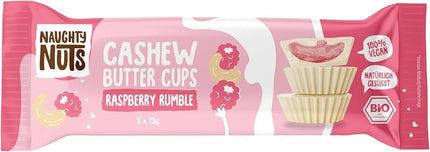 Naughty Nuts Cashew Butter Cups With Raspberry Filling 39G