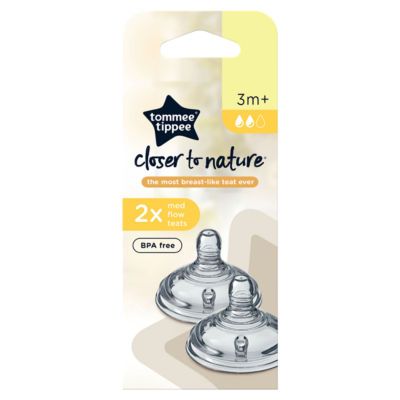 Tommee Tippee Natural Start Medium Flow Teats 2 Pack