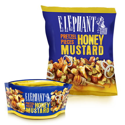 Elephant Pretzel Pieces Honey Mustard 75G