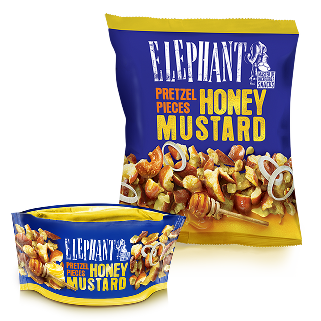 Elephant Pretzel Pieces Honey Mustard 75G