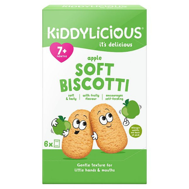 Klicious Kiddylicious Apple Soft Biscotti 6X20G