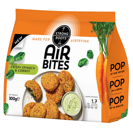 Strong Roots Crispy Spinach & Carrot Airbites 300g