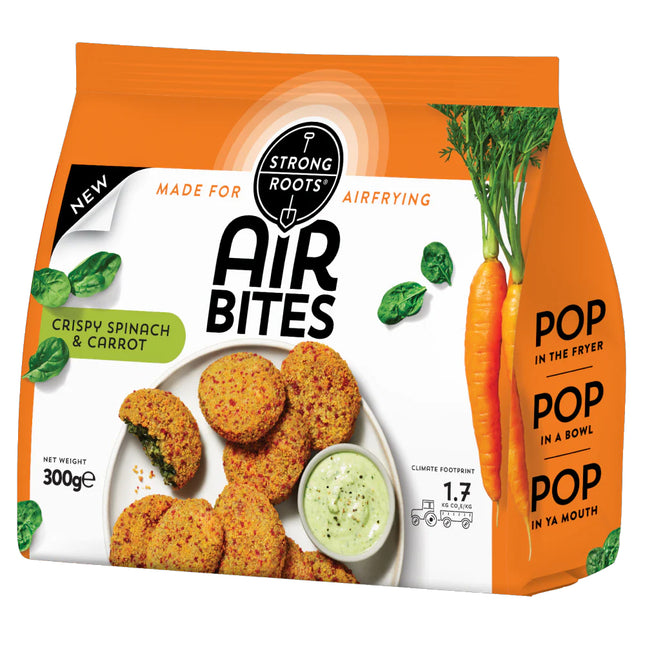 Strong Roots Crispy Spinach & Carrot Airbites 300g