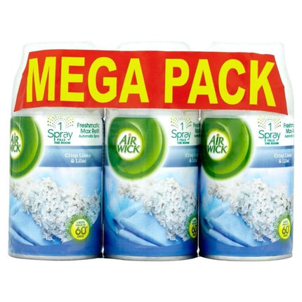 Airwick Max Freshmatic Triple Refill Linen 3 x 250ml