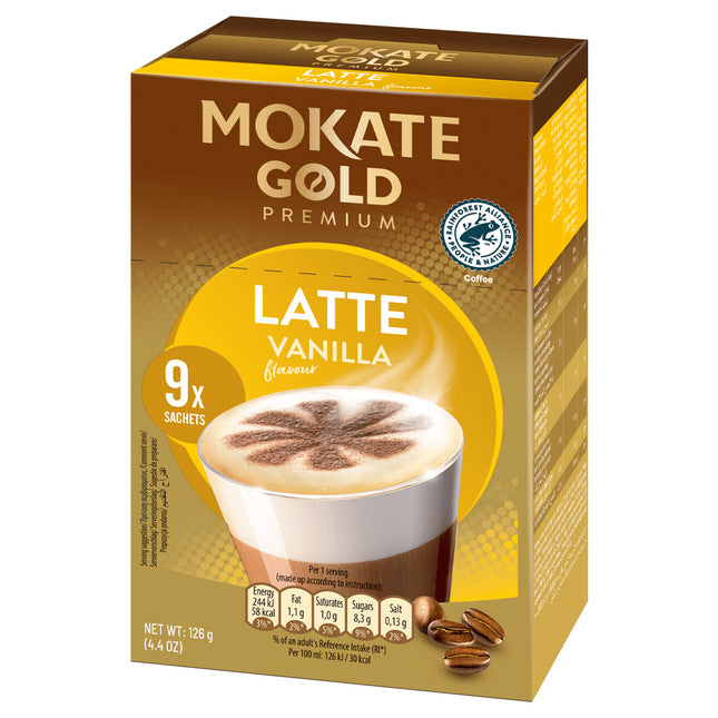 Mokate Gold Premium Vanilla Latte 9x14g