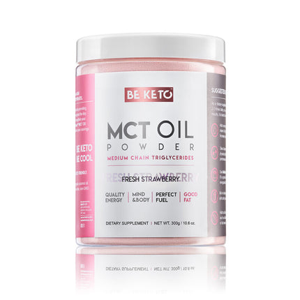 BeKeto MCT Oil Powder Strawberry 300g