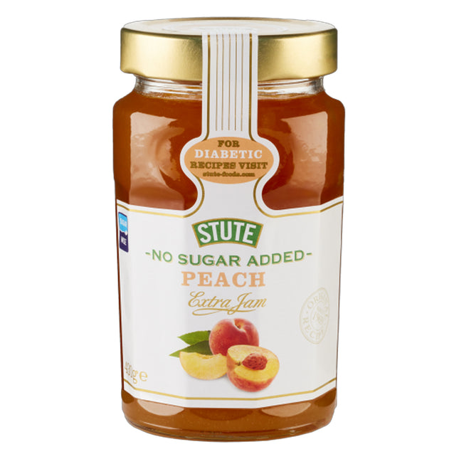 Stute Foods No Sugar Added Peach Jam 430g