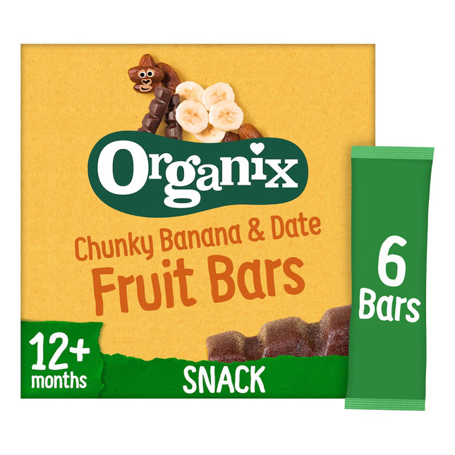 Organix Banana & Date Chunky Fruit Bars 6 x 17g