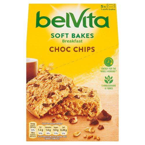 Belvita Soft Bakes 5 Pack Chocolate Chip 5 x 250g
