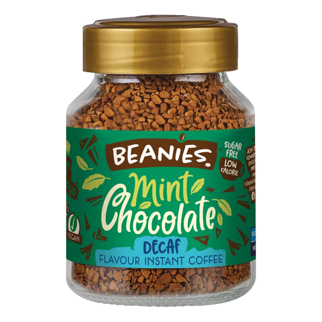 Beanies Decaf Mint Chocolate Coffee Jar 50g